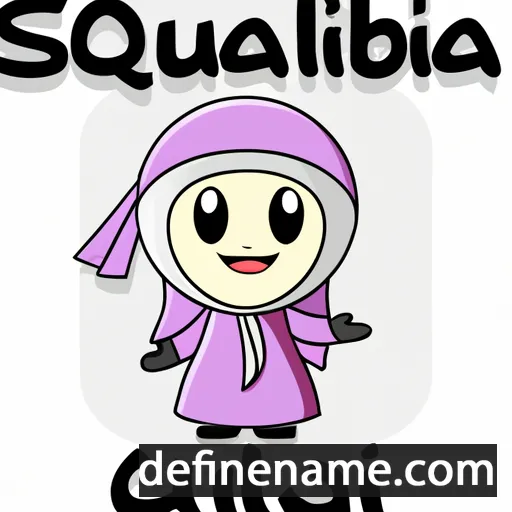 cartoon of the name Qubilah