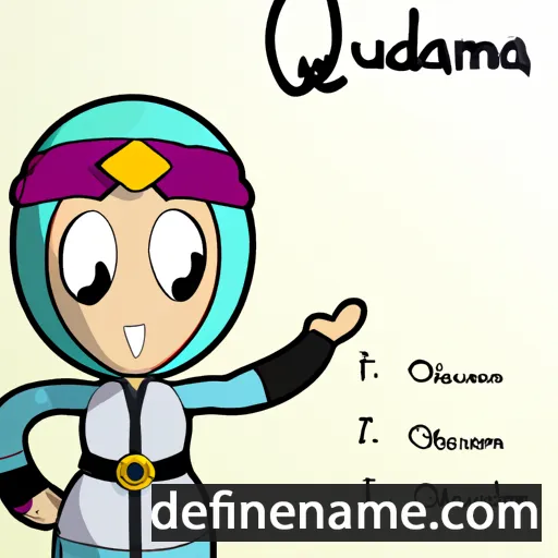 cartoon of the name Qudamah