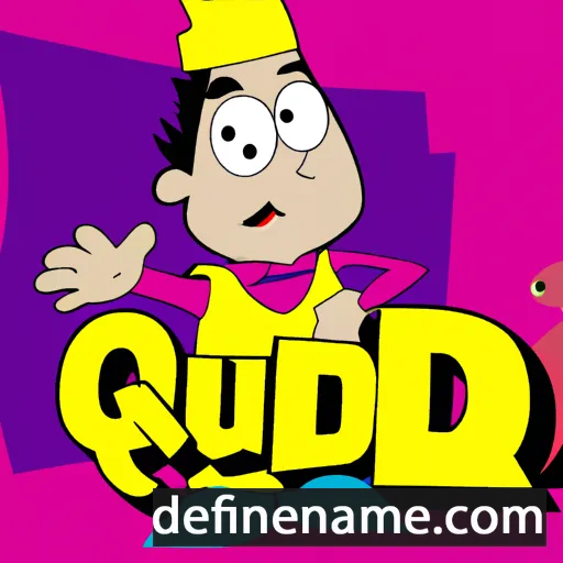 cartoon of the name Quday