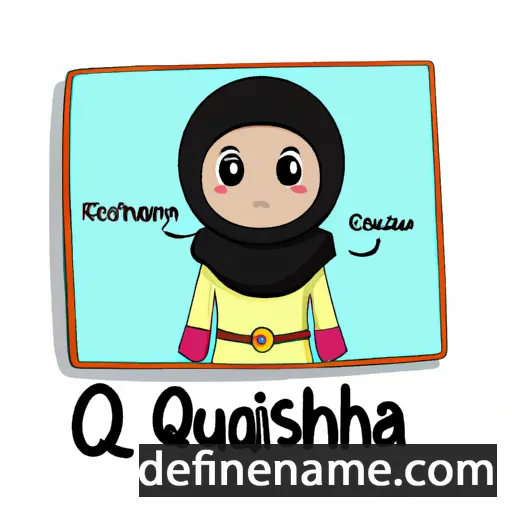 cartoon of the name Qudsiyah