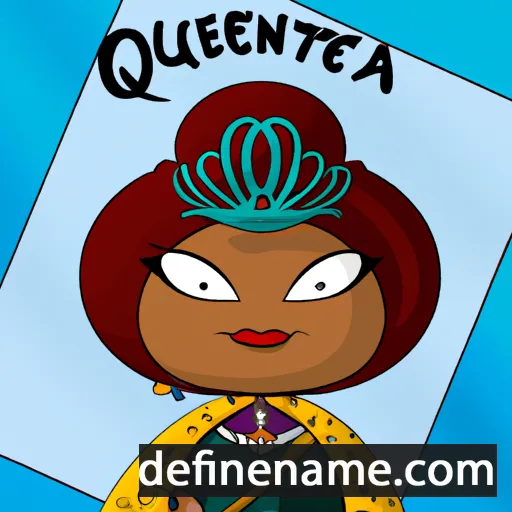 cartoon of the name Queenetta