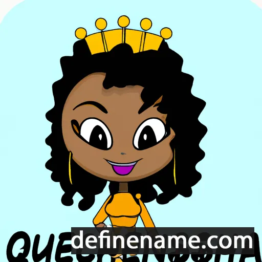 cartoon of the name Queenisha