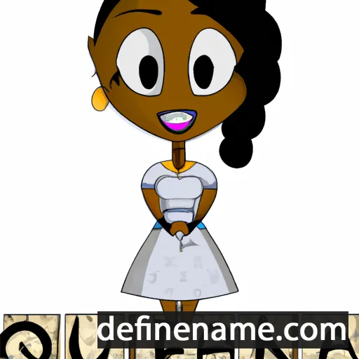 cartoon of the name Quenna