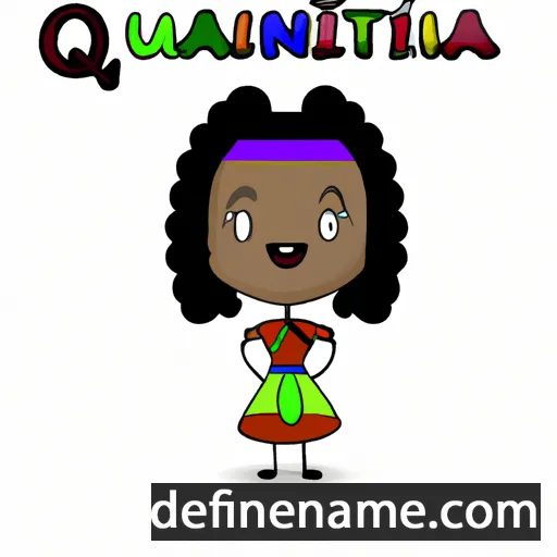 cartoon of the name Quentina