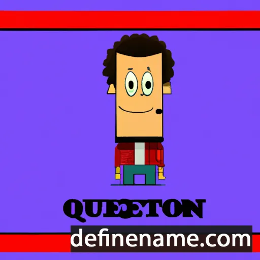 cartoon of the name Quenton