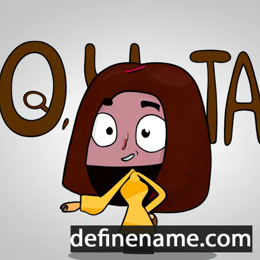 cartoon of the name Queta