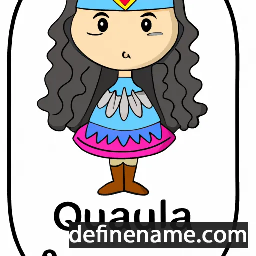 cartoon of the name Quetzala