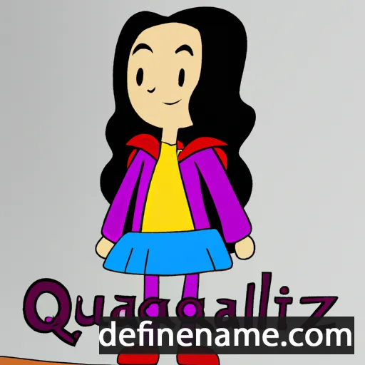 cartoon of the name Quetzally