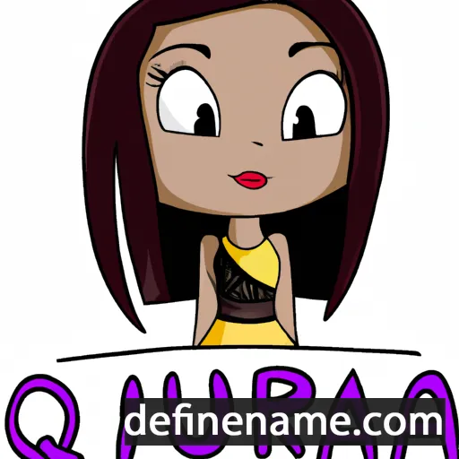 cartoon of the name Quiara