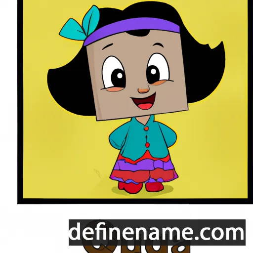 cartoon of the name Quica