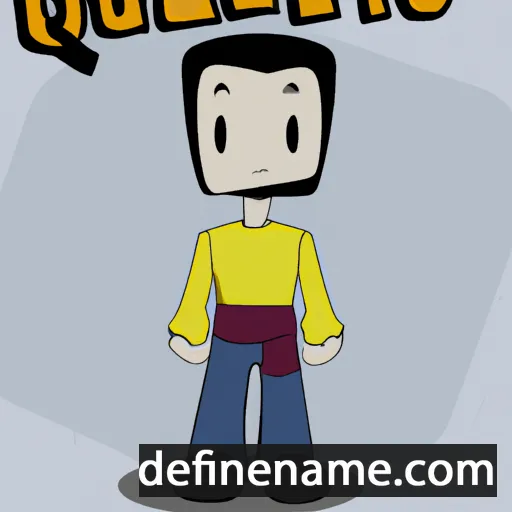 cartoon of the name Quieto