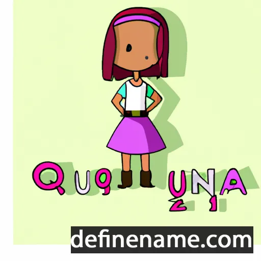 cartoon of the name Quilina