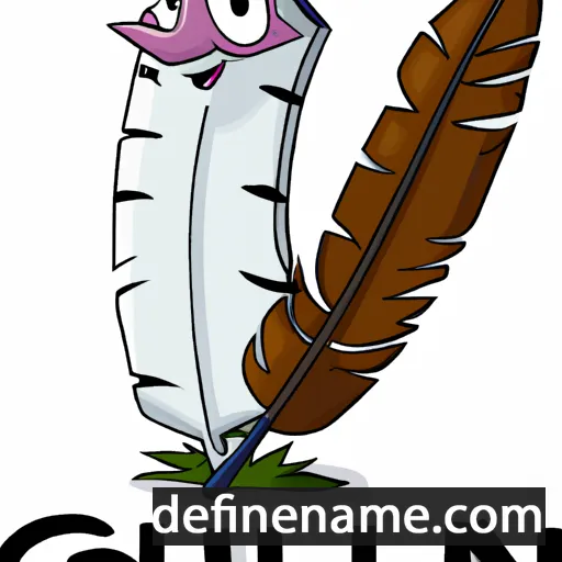 cartoon of the name Quill