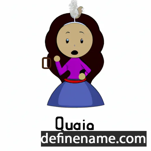 cartoon of the name Quilla