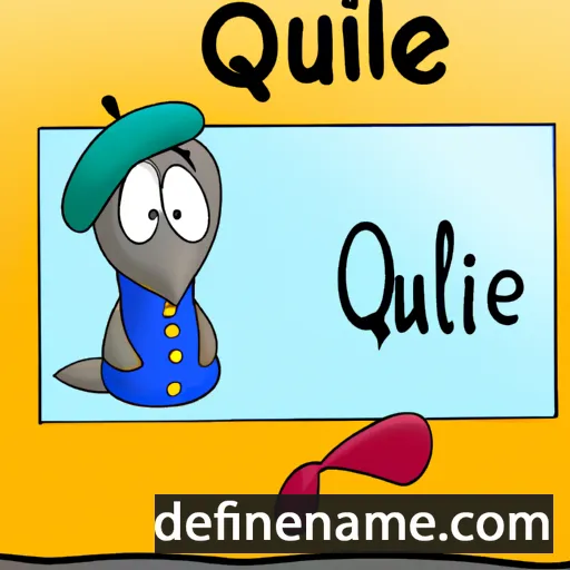 cartoon of the name Quille