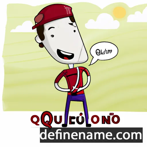 cartoon of the name Quincio