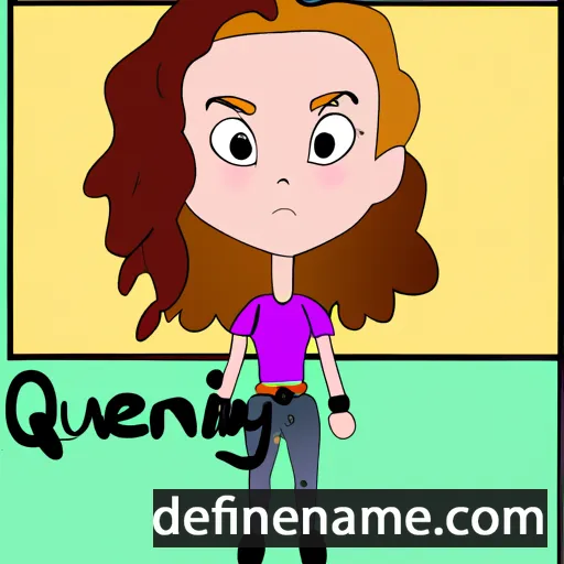 cartoon of the name Quinley