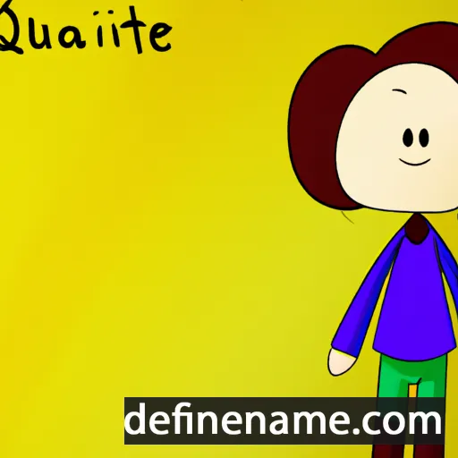 cartoon of the name Quinte