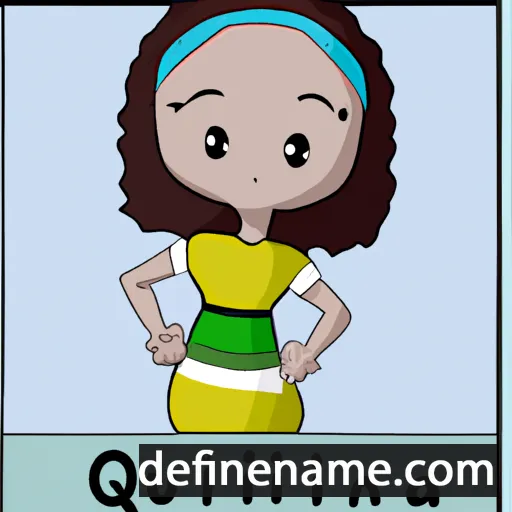 cartoon of the name Quintília