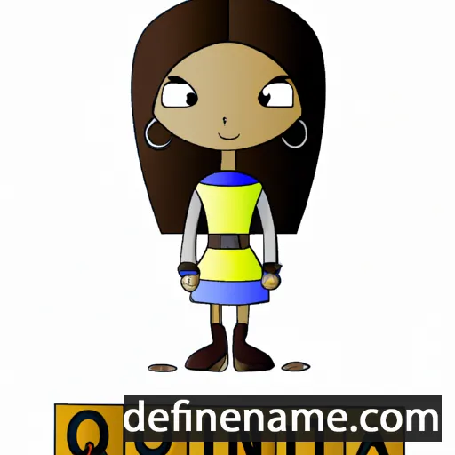 cartoon of the name Quintia