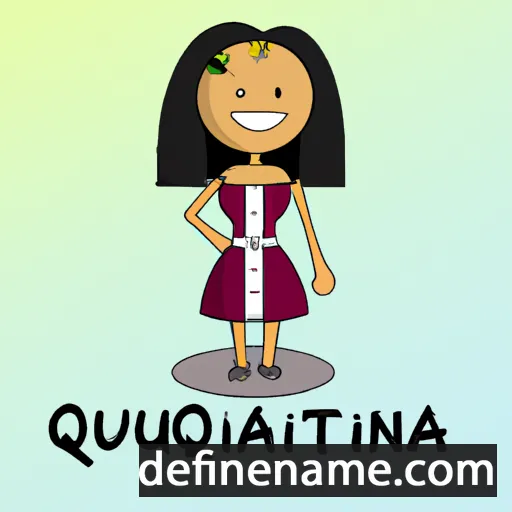 cartoon of the name Quintiana