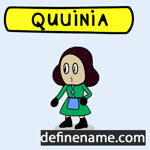 cartoon of the name Quintilla