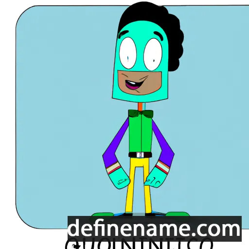 cartoon of the name Quintonio