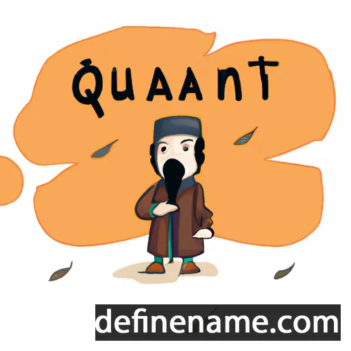 cartoon of the name Qutan