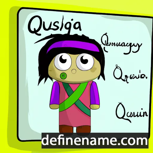 cartoon of the name Quyakusi