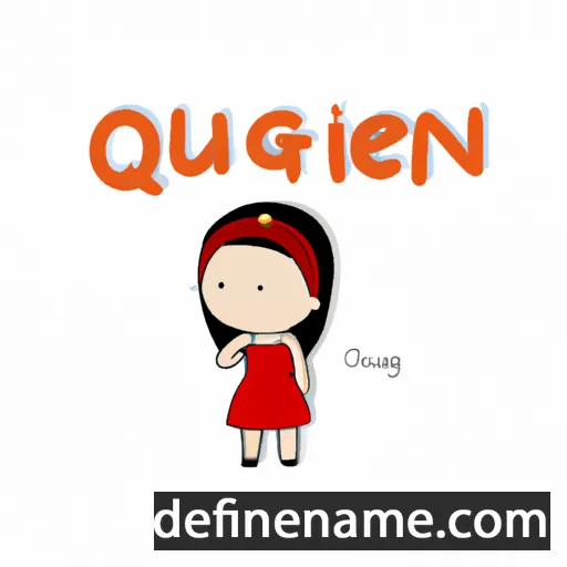 cartoon of the name Quyen