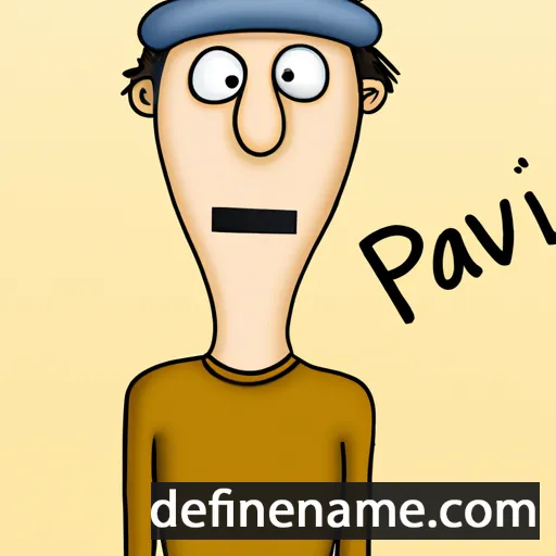 cartoon of the name Pàval