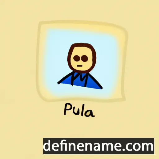 cartoon of the name Päula