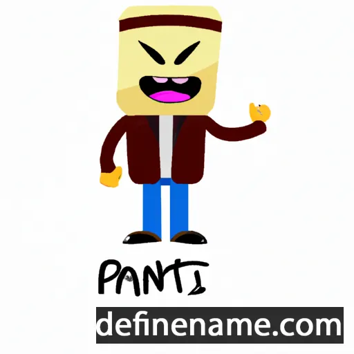 cartoon of the name Panit