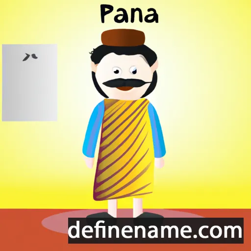 cartoon of the name Panja