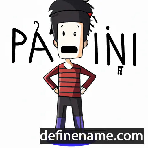 cartoon of the name Panji