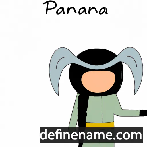 cartoon of the name Panqara