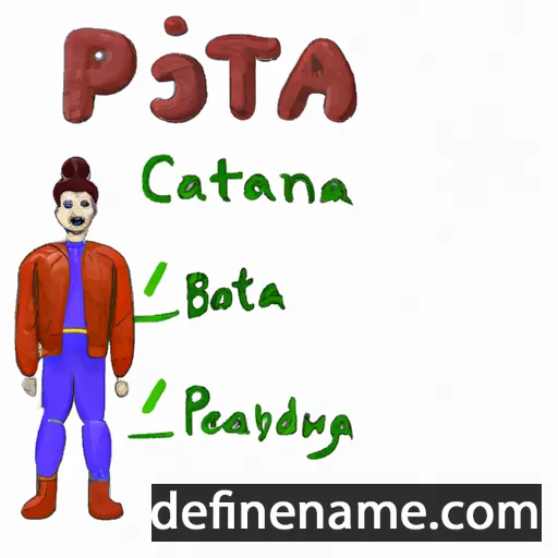 cartoon of the name Pantalea