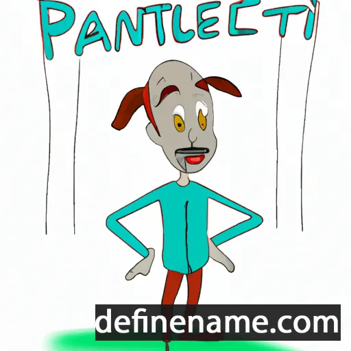 cartoon of the name Pantaleu