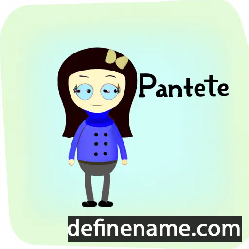 cartoon of the name Pantelija