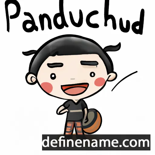 cartoon of the name Panudech