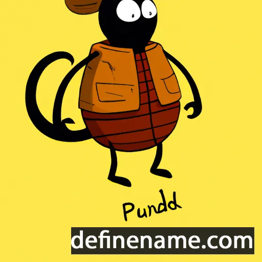 cartoon of the name Panudet