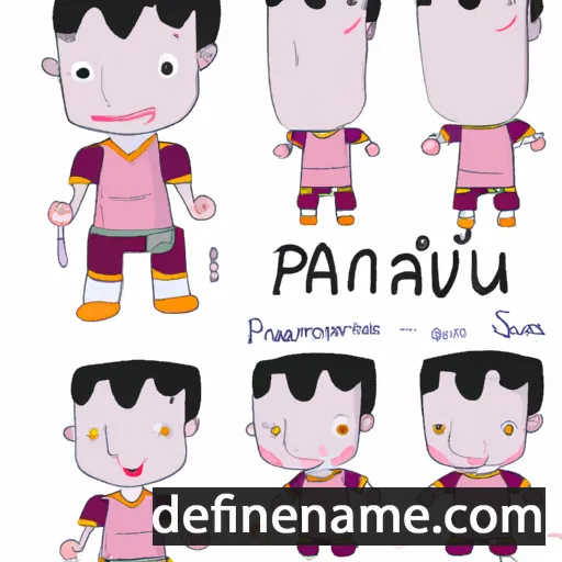 cartoon of the name Panuvat