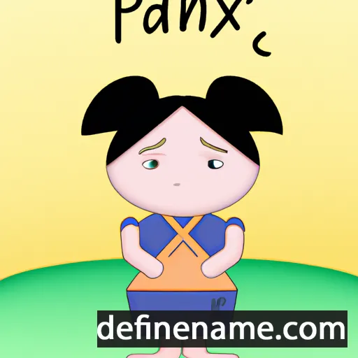 cartoon of the name Panxi