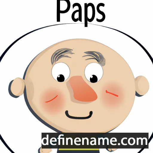 cartoon of the name Papias