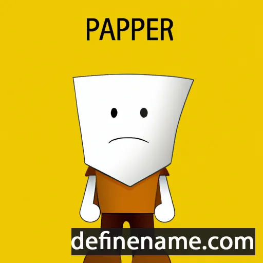 cartoon of the name Papper