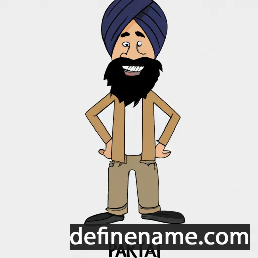 cartoon of the name Paramjeet