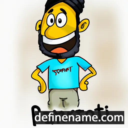 cartoon of the name Paramjit