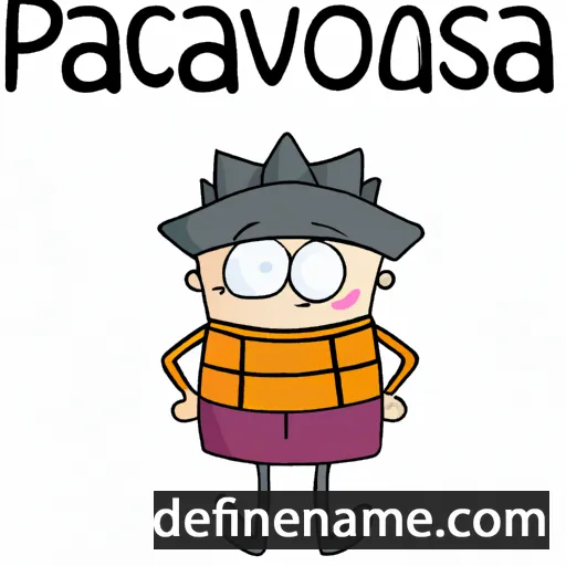 cartoon of the name Parascovia