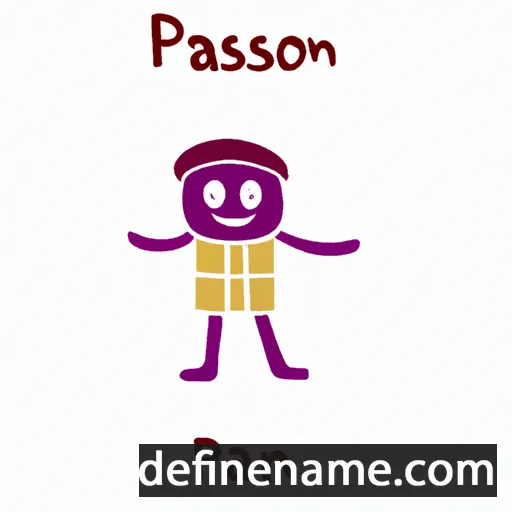 cartoon of the name Parasin