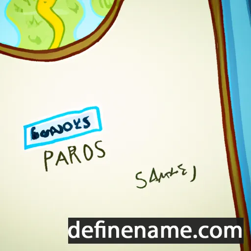 cartoon of the name Pardiss